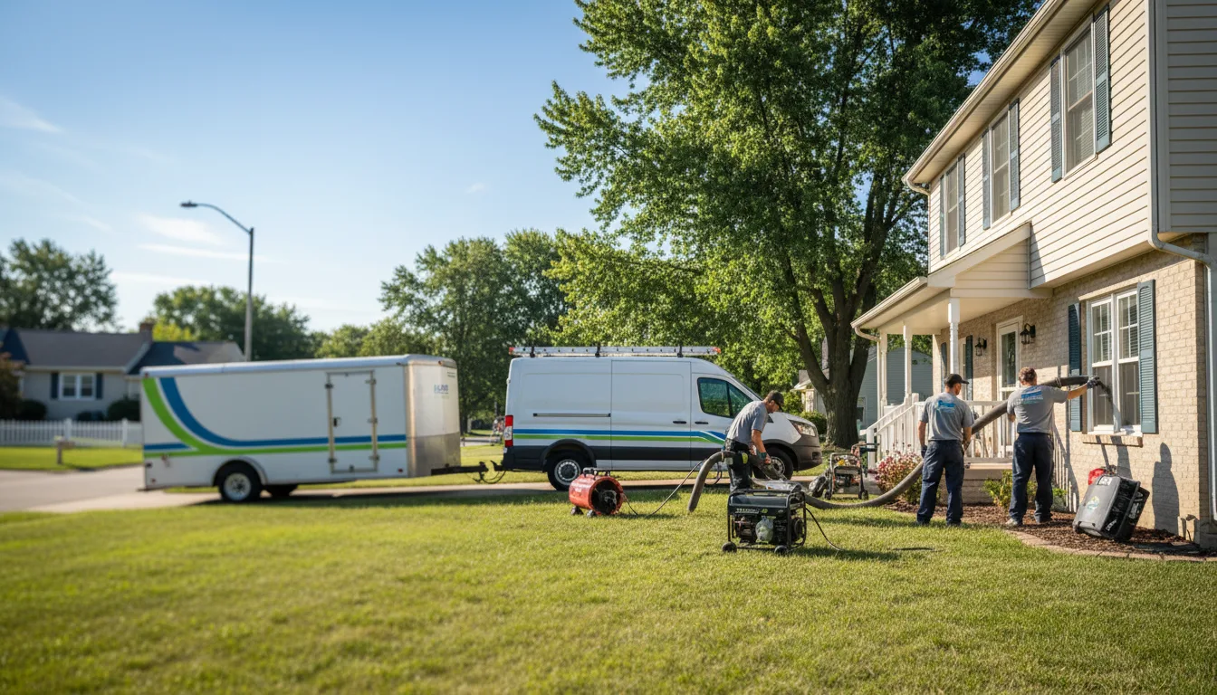 Flooded Basement Restoration And Cleanup With Repair in Strasburg, MO near me